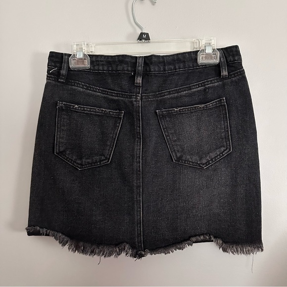 Black Refuge Denim Mini Skirt - Picture 3 of 5